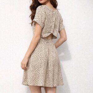 Vintage dress polka dots fit and flare